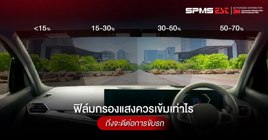ฟิล์มกรองแสงควรเข้มเท่าไรถึงจะดีต่อการขับรถ
